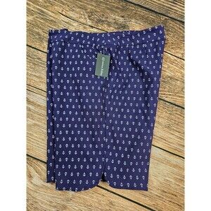 NWT Jessica Riley Womens Plus 3X Navy Blue White Anchor Bermuda Shorts Stretch